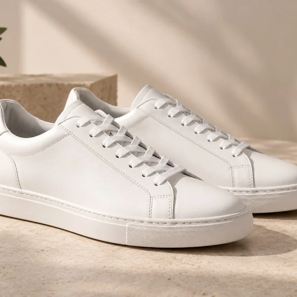 Baskets blanches en cuir