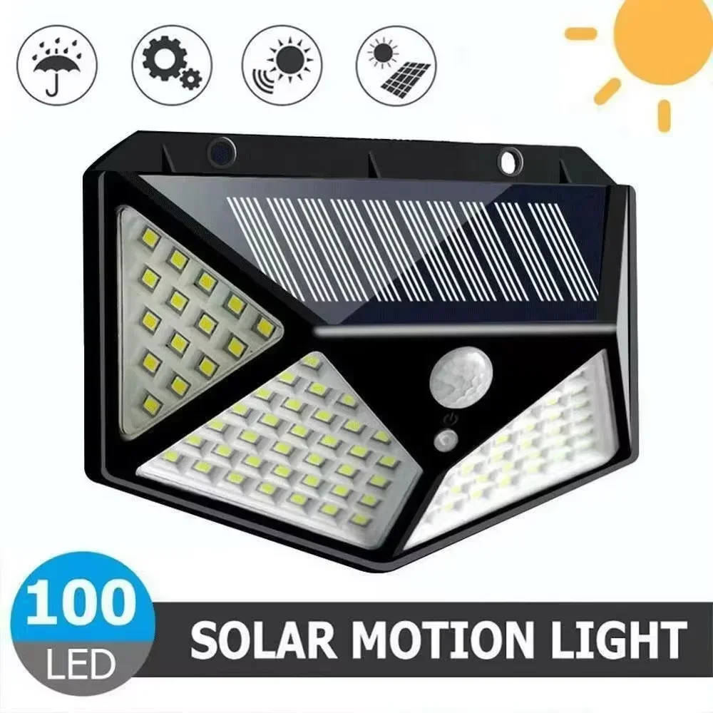 Applique solaire 100 LED à détecteur de mouvement
