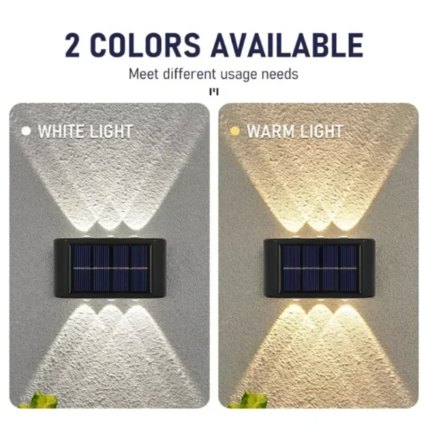 Appliques en lumière blanche et blanc chaud