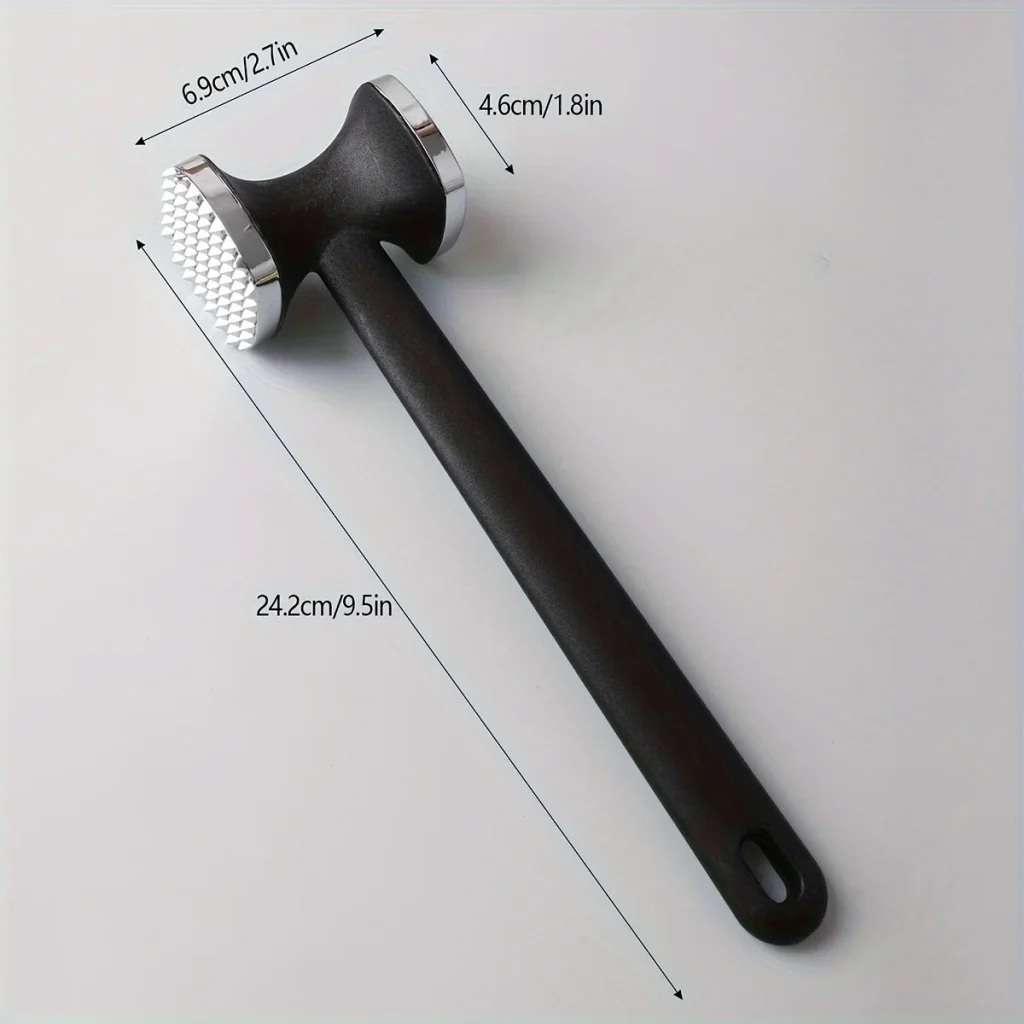 Dimensions de l'attendrisseur : 24,2 cm