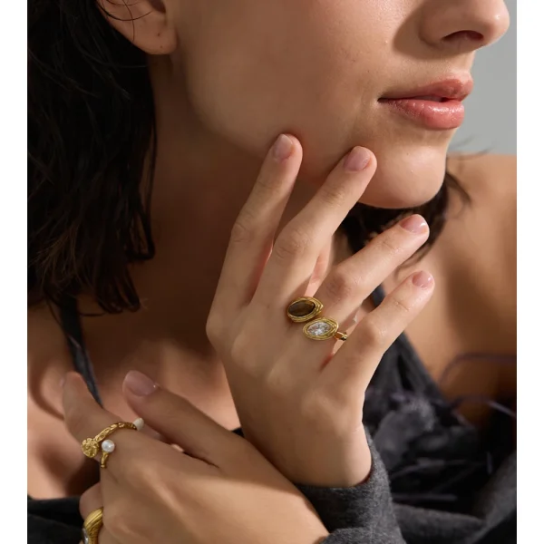 Bague portée