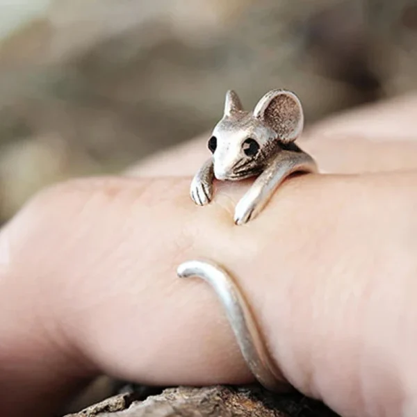 Bague souris enroulée réglable