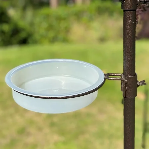 Bain d'oiseaux et abreuvoir en plastique, 18 cm