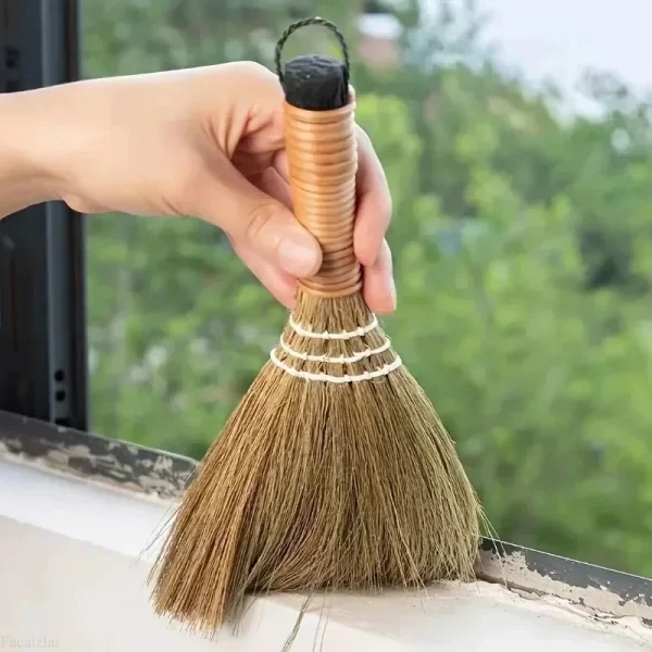 Balayette en paille naturelle, 31 cm