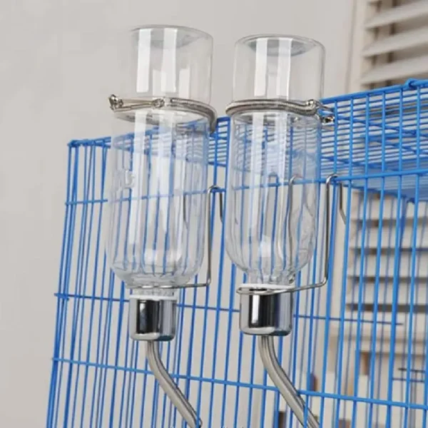 Biberon à tige inox et anneau à suspendre