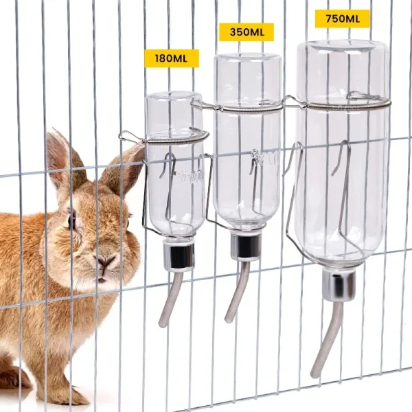 Biberon pour lapin et rongeur à tige inox