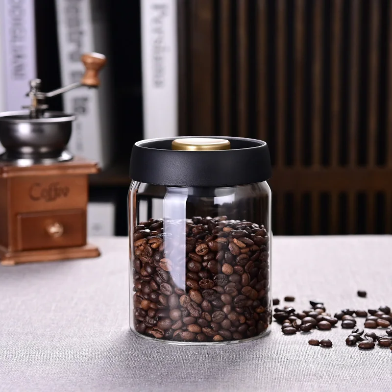 Bocal de 900 ml rempli de grains de café