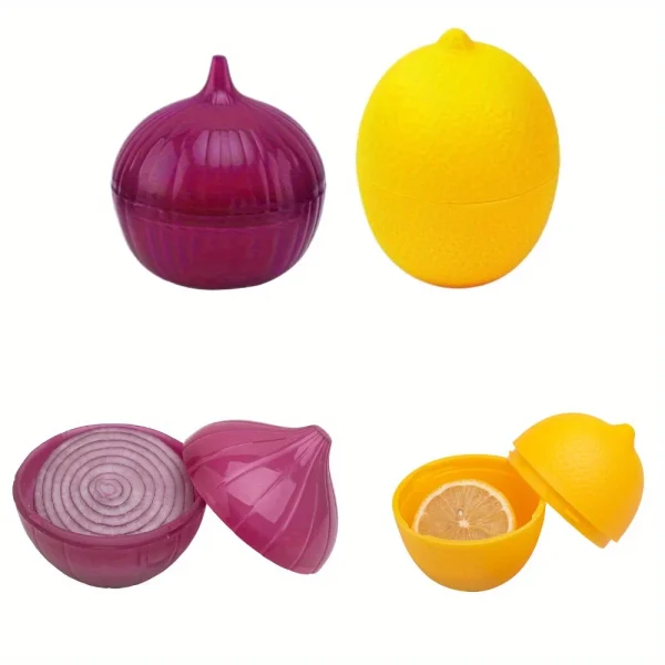 Boîtes de conservation oignon et citron