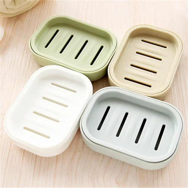 Boîte à savon à couvercle, égouttoir amovible