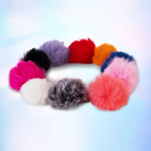 Bonnette fourrure pour micro-cravate