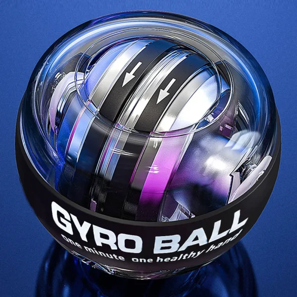 Boule gyroscopique à LED multicolore