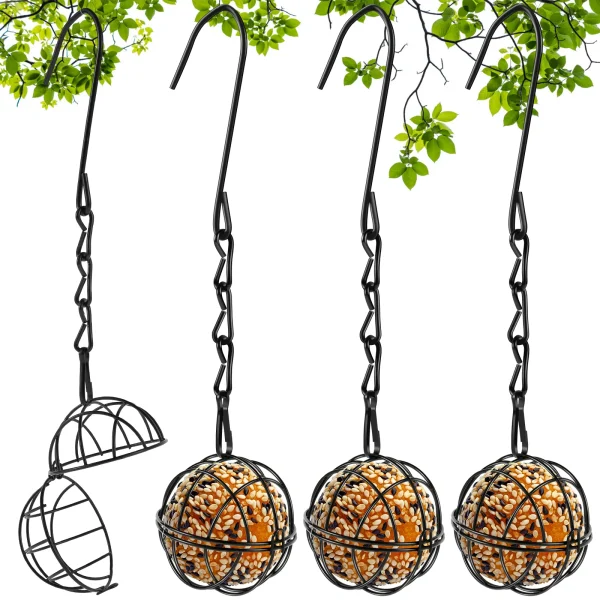 Boules à graisse pour oiseaux, lot de 4