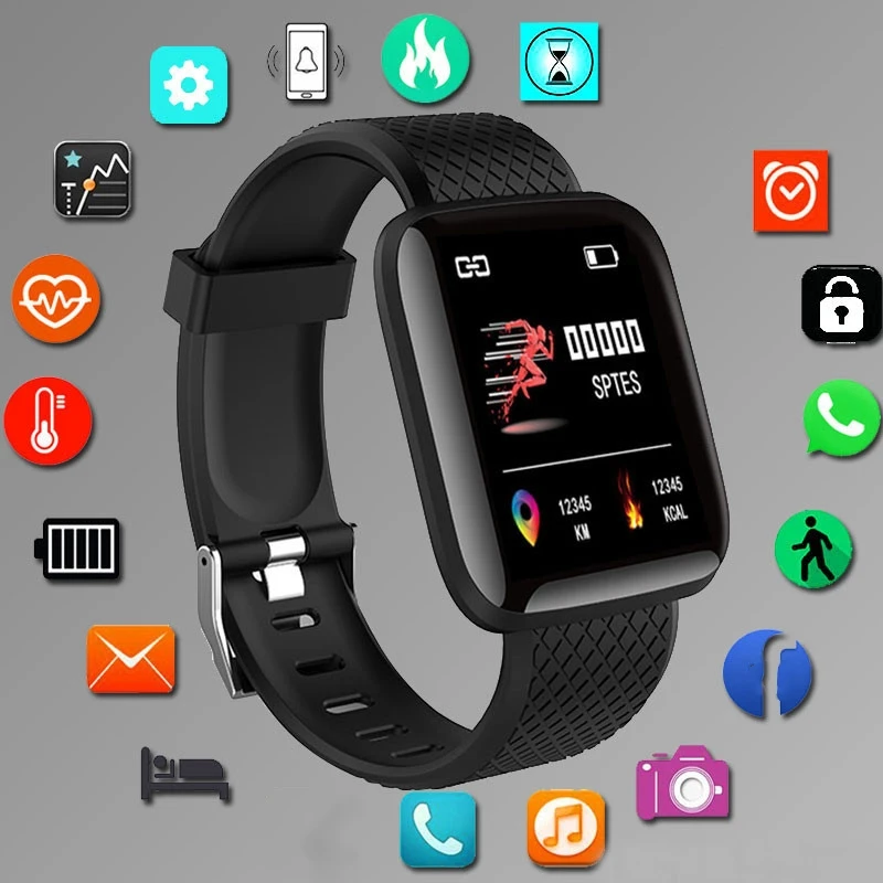 Bracelet connecté noir avec ses fonctions