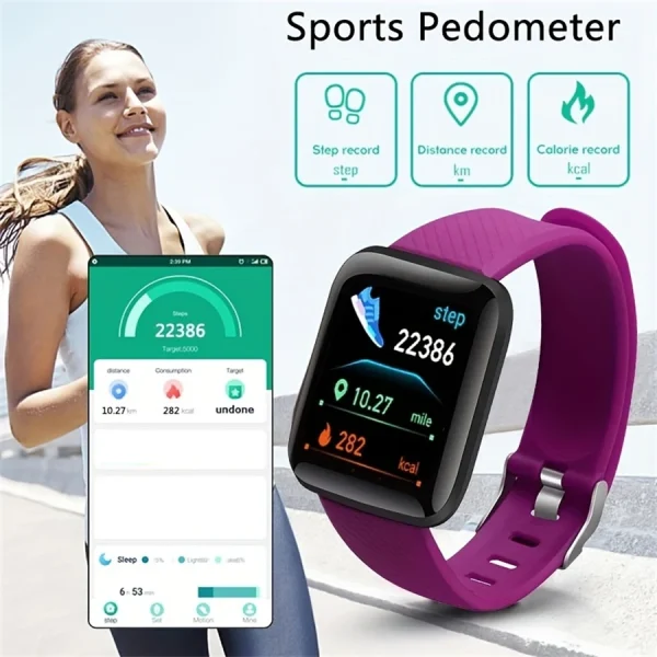 Podomètre du bracelet connecté et application