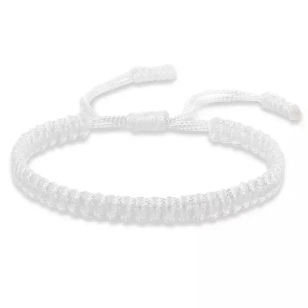 Bracelet tressé en cordon, fermeture coulissante