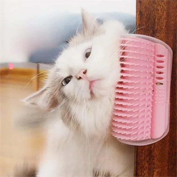 Brosse d'angle murale pour chat