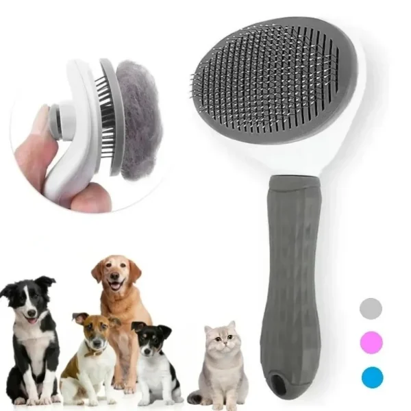 Brosse autonettoyante pour chat