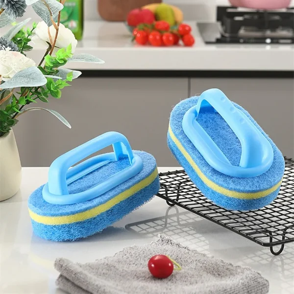 Brosse éponge à poignée, 14 cm