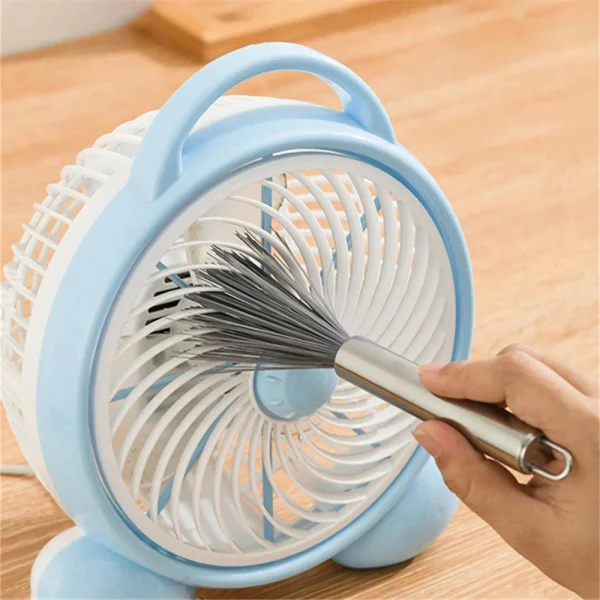 Brosse éventail à manche inox