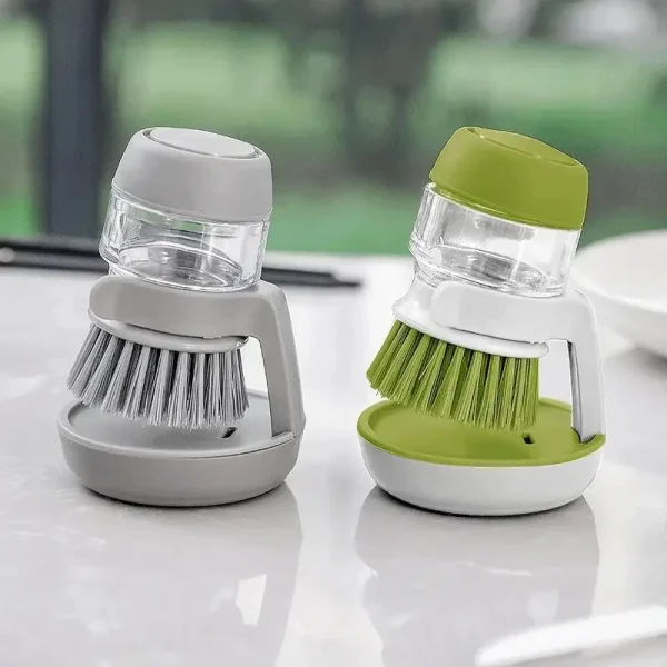 Brosse à vaisselle distributrice avec support