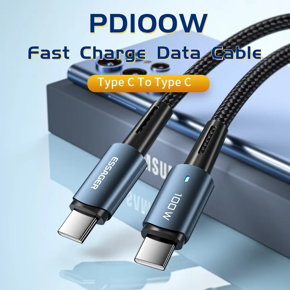 Câble USB-C 100 W à gaine tressée