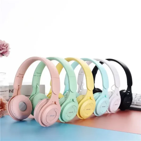 Casque Bluetooth pastel pliable