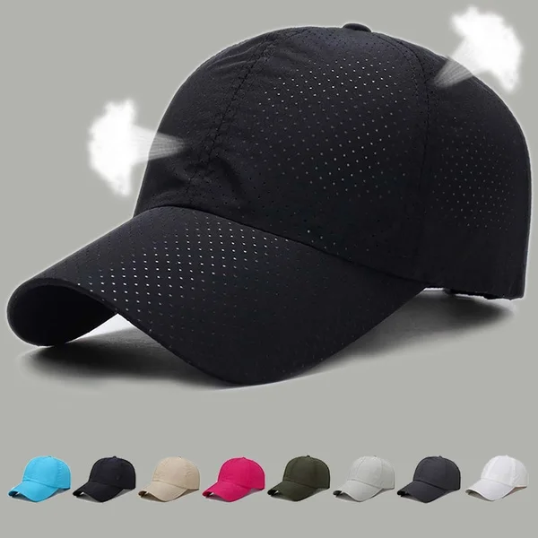 Casquette ajourée légère unie