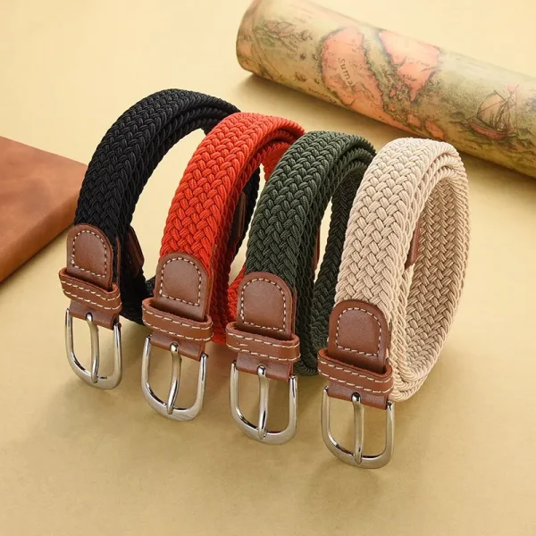 Ceinture tressée élastique, 105 cm