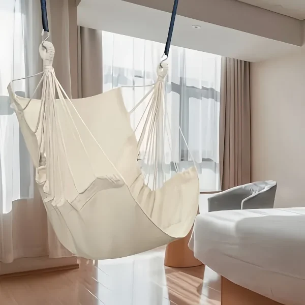 Chaise hamac suspendue en tissu