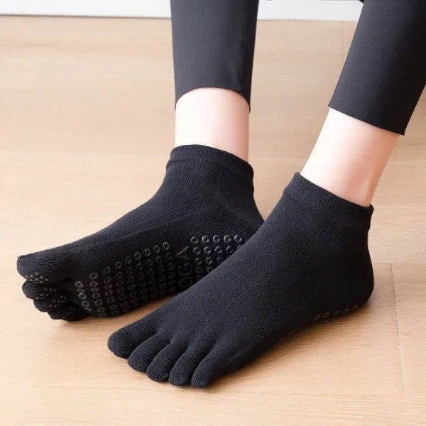 Chaussettes cinq doigts antidérapantes