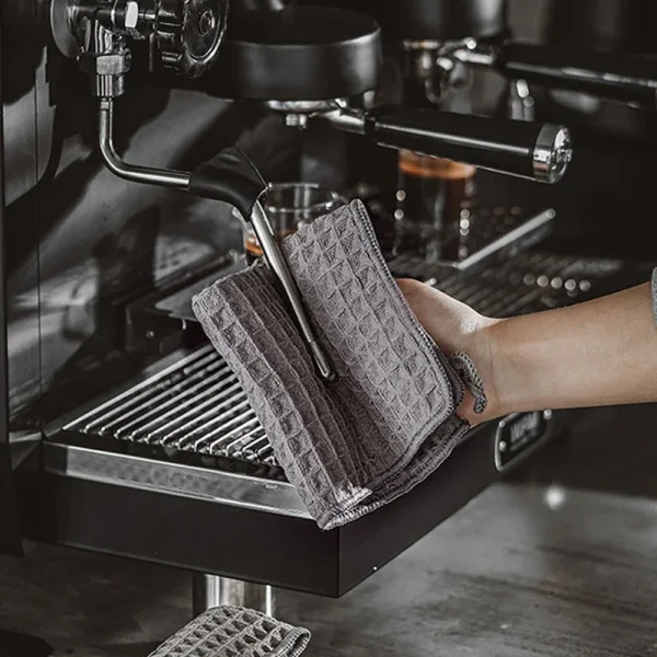 Chiffons gaufrés pour machine à café