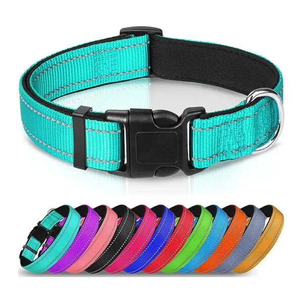 Collier réfléchissant rembourré néoprène