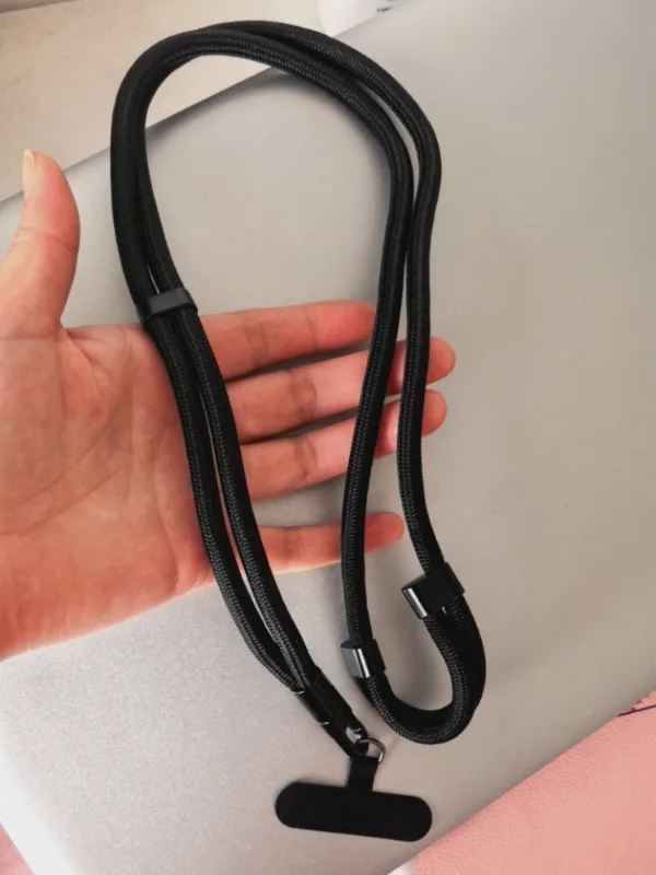 Cordon de téléphone à mousqueton rotatif