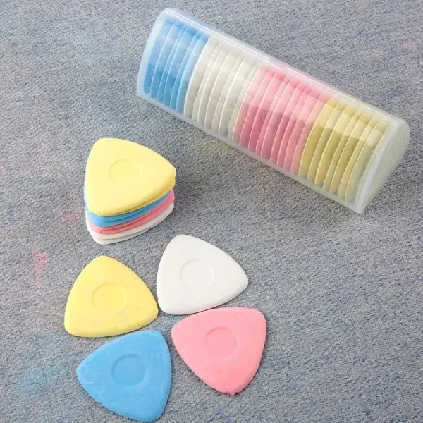 Craies de tailleur triangulaires en boîte – lot de 10 ou 20, couleurs assorties