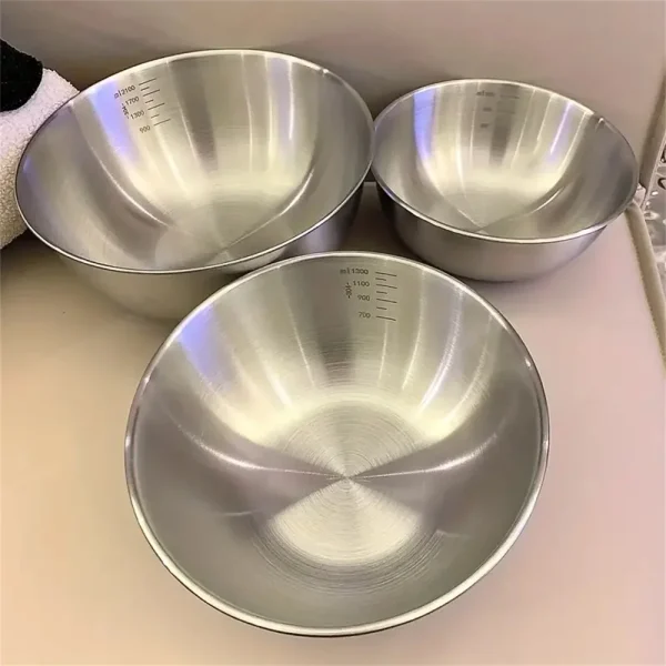 Culs-de-poule gradués en acier inoxydable, à l'unité ou par 3