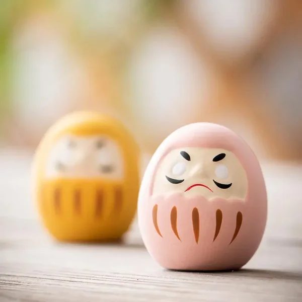 Daruma porte-bonheur en céramique, 4,5 cm