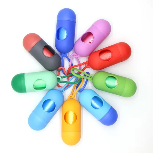 Distributeur de sacs gélule avec rouleau