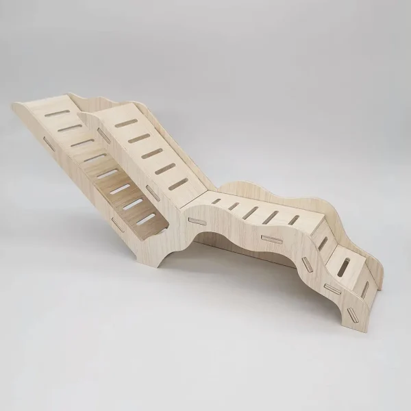 Échelle-pont en bois pour cage de hamster