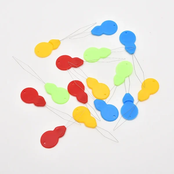 Enfile-aiguilles à boucle métallique, lot de 12