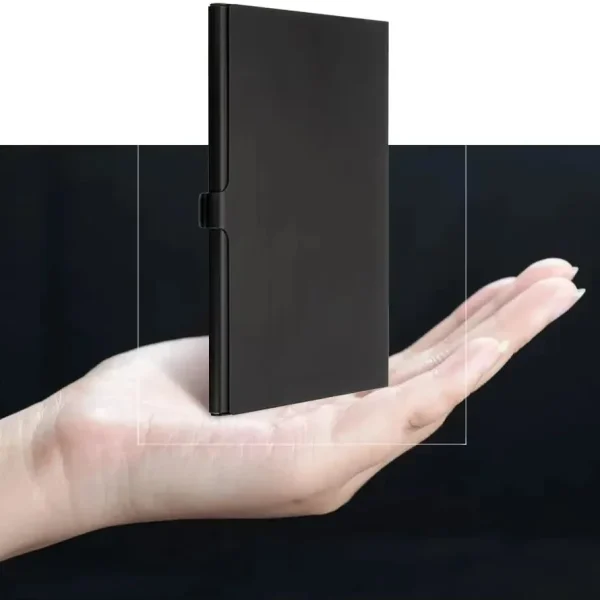 Étui fin en aluminium pour 12 cartes micro SD