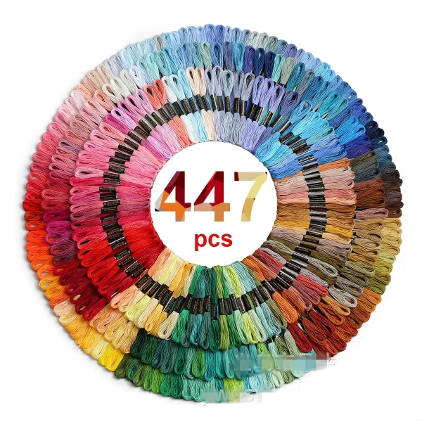 Fils à broder coton, lots de 50 à 447 échevettes