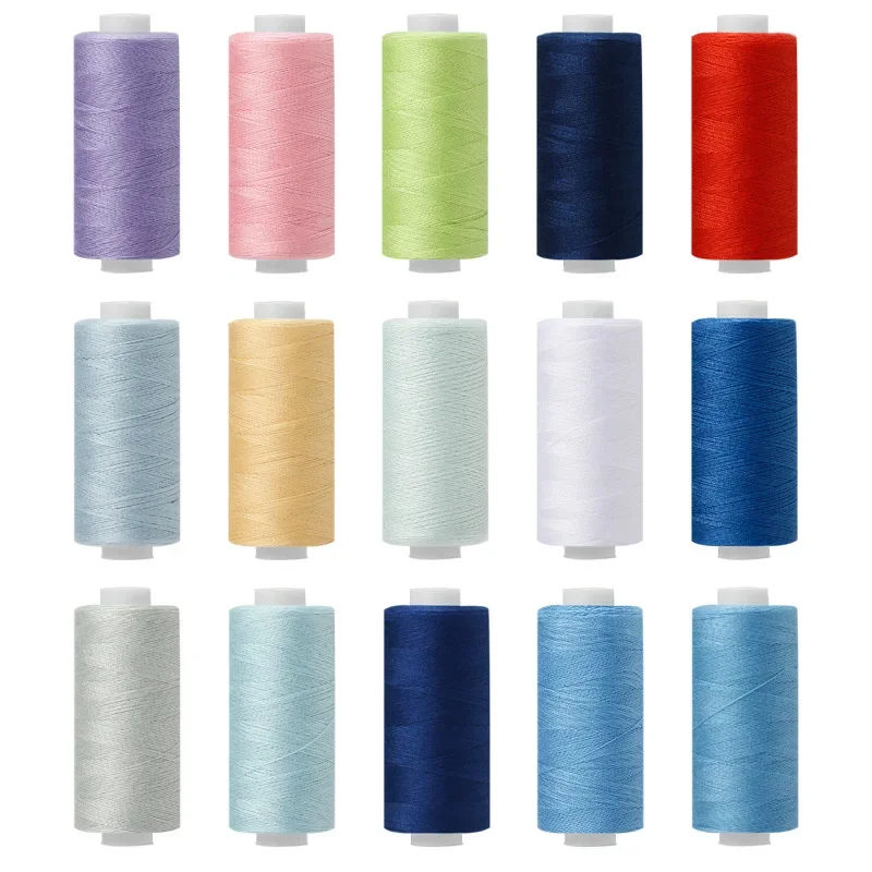 Quinze couleurs de fil à coudre