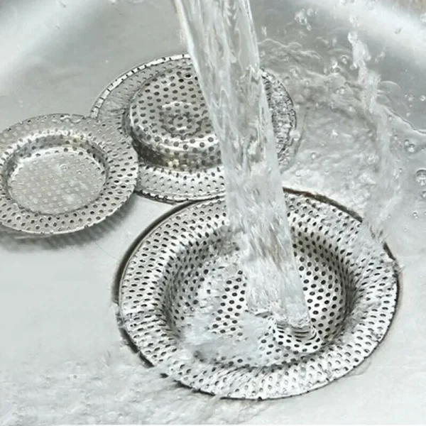 Filtre d'évier en inox perforé, 7 à 11,3 cm