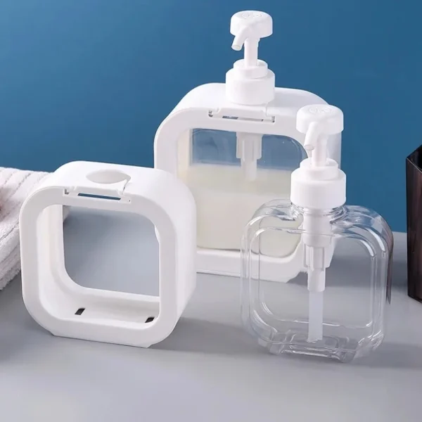 Flacon distributeur à pompe carré, 300 ou 500 ml