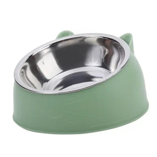 Gamelle surélevée verte à bol inox