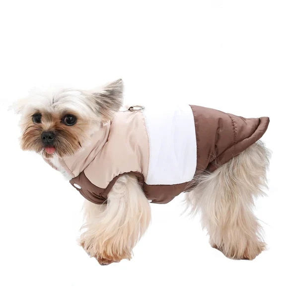 Gilet bicolore rembourré pour chien