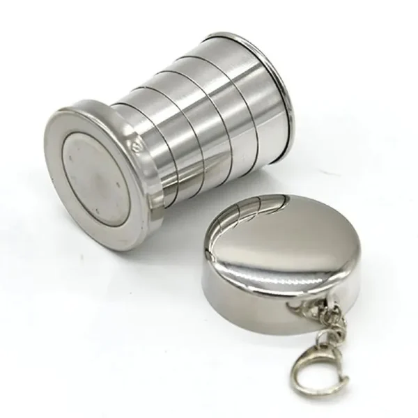 Gobelet pliant télescopique en inox
