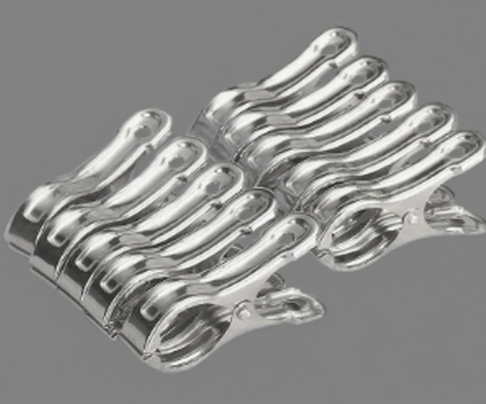 Grosses pinces à linge en inox, lot de 10