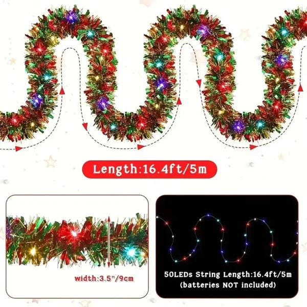 Guirlande à lamelles et ses LED