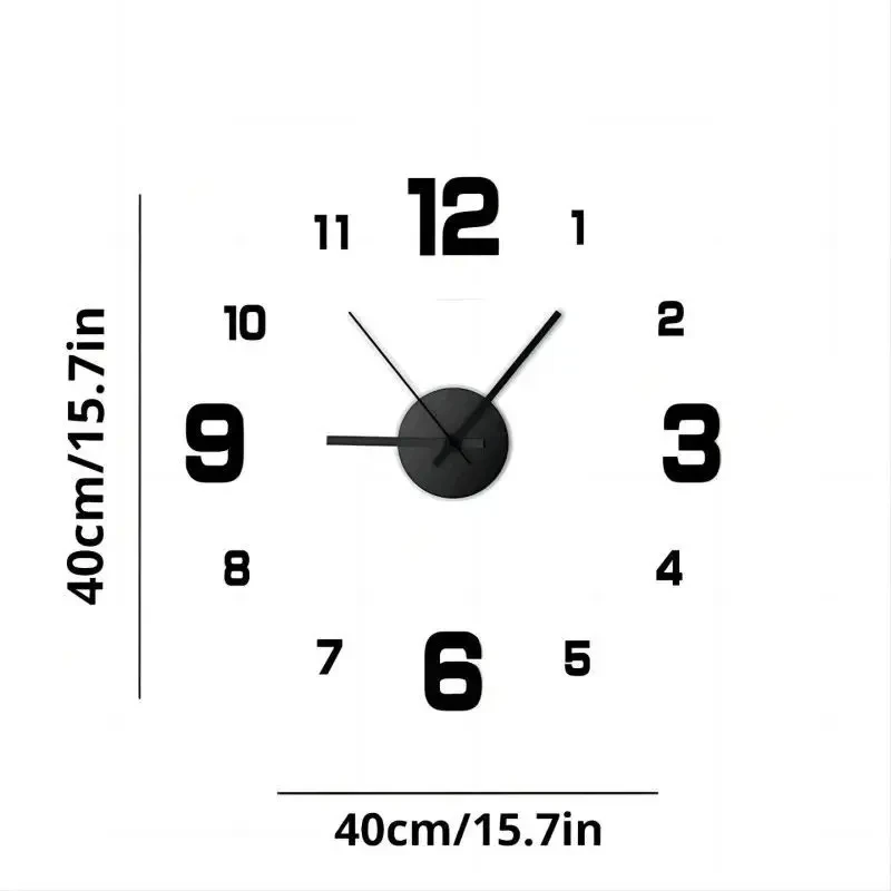 Dimensions de l'horloge : 40 × 40 cm